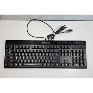 CORSAIR Gaming K55 RGB Wired Keyboard Black Backlit Rainbow Color-Changing